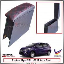 Perodua Myvi (3rd Gen) 2018 4' Plywood PVC Armrest Center Console Box (Sponge+Diamond)